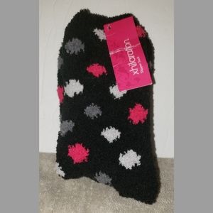 NWT Womens Xhilaration Slipper Socks Black Combo